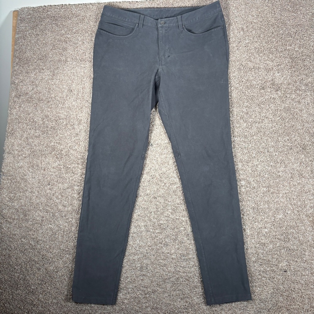 Lululemon ABC Pant Utilitech Skinny 36 Mens Dark Grey LM5ADOS 36 x 34